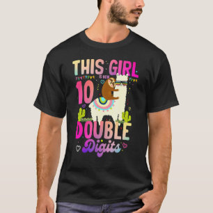 Het is mijn tiende verjaardag dit meisje is nu 10 t-shirt