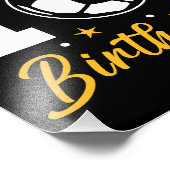 Het is mijn tiende verjaardag voetbal tien jaar ou foto afdruk (Hoek)