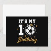 Het is mijn tiende verjaardag voetbal tien jaar ou kaart (Voorkant / Achterkant)