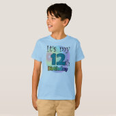 Het is mijn twaalfde verjaardag t-shirt (Voorkant volledig)