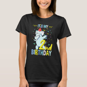 Het is mijn tweede verjaardag die een olifant door t-shirt