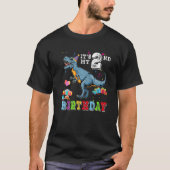 Het is mijn tweede verjaardag Happy 2 jaar Dinosau T-shirt (Voorkant)