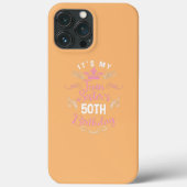Het is mijn tweelingzuster 50th Birthday Happy 50 Case-Mate iPhone Case (Achterkant)