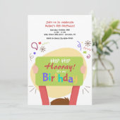 Het is mijn uitnodiging van de verjaardag (Staand voorkant)