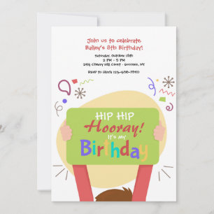 Het is mijn uitnodiging van de verjaardag