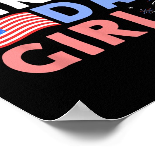 Het is mijn verjaardag 4 juli Design voor vrouwen Poster (Hoek)