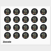 Het is mijn verjaardag 7e 7 jaar trampolinespringe ronde sticker (Vel)