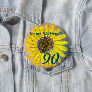 Het is mijn verjaardag! Aangepaste ventilatordag Ronde Button 4,0 Cm