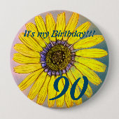 Het is mijn verjaardag! Aangepaste ventilatordag Ronde Button 4,0 Cm (Voorkant)
