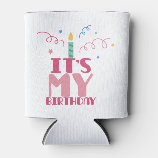 Het is mijn verjaardag blikjeskoeler (Voorkant)