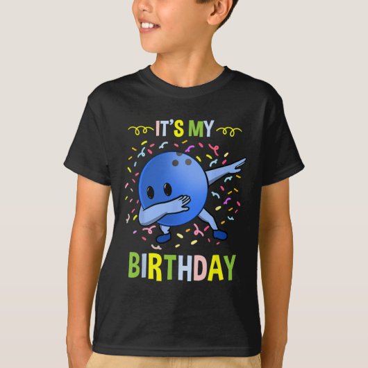 Het is mijn verjaardag Bowling Bull T-shirt (Voorkant)