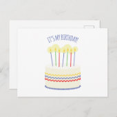 Het is mijn verjaardag briefkaart (Voorkant / Achterkant)