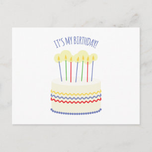 Het is mijn verjaardag briefkaart