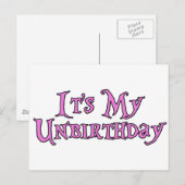 Het is mijn verjaardag briefkaart (Voorkant / Achterkant)