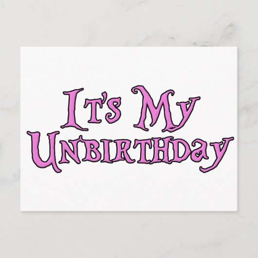 Het is mijn verjaardag briefkaart (Voorkant)