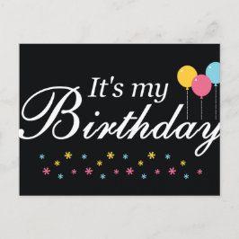 Het is mijn verjaardag Briefkaart