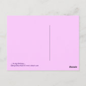 Het is mijn verjaardag - Briefkaart (Achterkant)