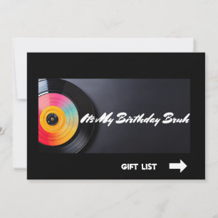 Het is mijn verjaardag Bruh Kaart