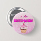 Het is mijn verjaardag buton ronde button 5,7 cm (Voorkant /achterkant)
