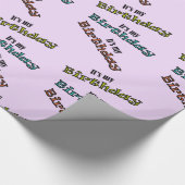 Het is mijn verjaardag cadeaupapier (Hoek)