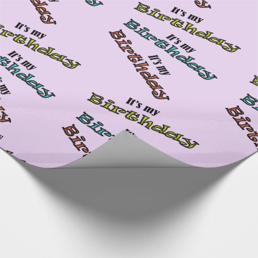 Het is mijn verjaardag cadeaupapier (Hoek)