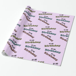 Het is mijn verjaardag cadeaupapier