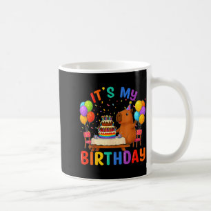 Het is mijn verjaardag Capybara-liefhebbers Verjaa Koffiemok