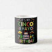 Het is mijn verjaardag Cinco De Mayo-feest Koffiemok (Center)