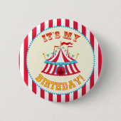 "Het is mijn verjaardag" Circus Button (Voorkant)