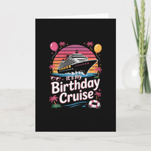 Het is mijn verjaardag Cruise Lief Roze Zee Reis V Kaart