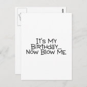 Het is mijn verjaardag en ik ben nu opgelicht briefkaart (Voorkant / Achterkant)