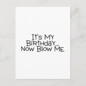 Het is mijn verjaardag en ik ben nu opgelicht briefkaart (Voorkant)