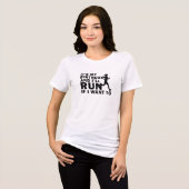 Het is mijn verjaardag en ik loop als ik afstand w Tri-Blend shirt (Voorkant volledig)