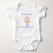 Het is mijn verjaardag en ik zal huilen als ik wil romper (Voorkant)