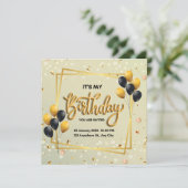 Het is mijn verjaardag en we gaan naar het feest! (Staand voorkant)