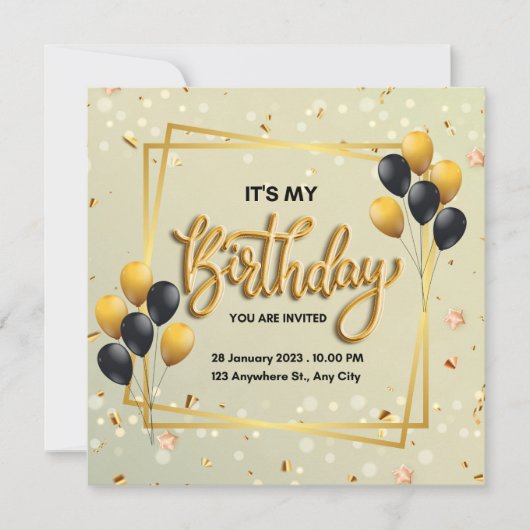 Het is mijn verjaardag en we gaan naar het feest! (Voorkant)