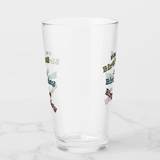 Het is mijn verjaardag glas (Rechts)