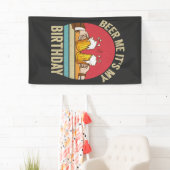 Het is mijn verjaardag Grappige Zonsondergang Vint Spandoek (Insitu)