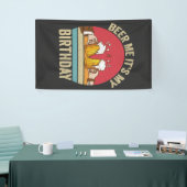 Het is mijn verjaardag Grappige Zonsondergang Vint Spandoek (Beurs)