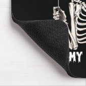 Het is mijn verjaardag Halloween Skeleton Funny Bi Muismat (Hoek)