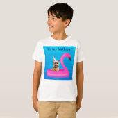 Het is mijn verjaardag Hond Drijver T-shirt (Voorkant volledig)