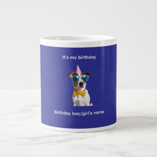 Het is mijn verjaardag hond - Grappig ontwerp voor Grote Koffiekop