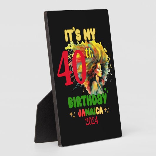 Het is mijn verjaardag Jamaica Girl Party Vakantie Fotoplaat (Zijkant)