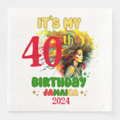 Het is mijn verjaardag Jamaica Girl Party Vakantie Servet (Voorkant)