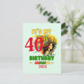 Het is mijn verjaardag Jamaica Meisjesfeest Vakant Briefkaart (Staand voorkant)