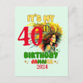 Het is mijn verjaardag Jamaica Meisjesfeest Vakant Briefkaart (Voorkant)