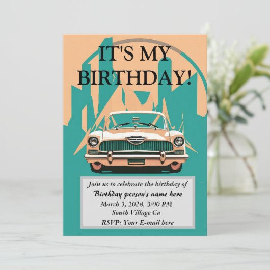 Het is mijn verjaardag! kaart (Staand voorkant)