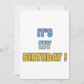 Het is mijn verjaardag kaart (Voorkant)