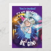 HET IS MIJN VERJAARDAG! Laat de vieringen GIN zijn Kaart (Voorkant / Achterkant)