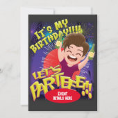 Het is mijn verjaardag - Laten we feesten! uitnodi Kaart (Voorkant)